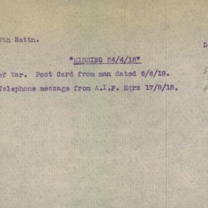 Soldier packet page