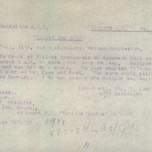 Soldier packet page