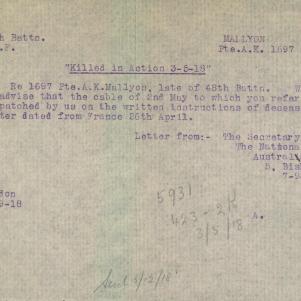 Soldier packet page
