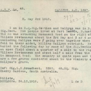 Soldier packet page