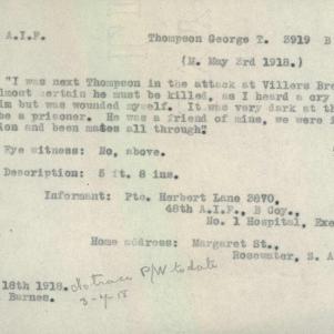 Soldier packet page