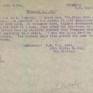 Soldier packet page