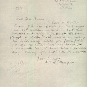 Soldier packet page