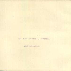 Soldier packet page