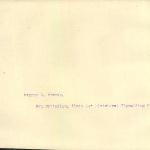 Soldier packet page