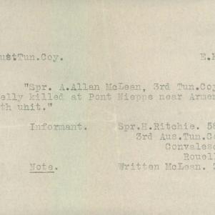 Soldier packet page