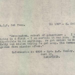 Soldier packet page