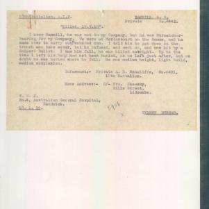 Soldier packet page