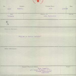 Soldier packet page