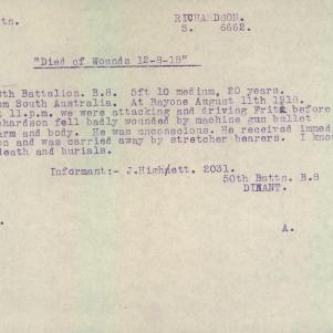 Soldier packet page