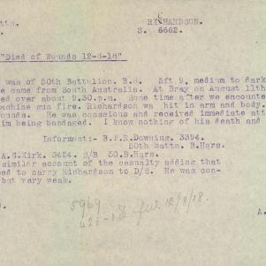 Soldier packet page