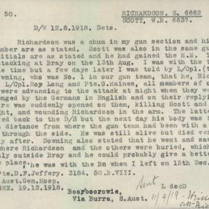 Soldier packet page