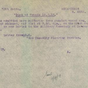 Soldier packet page