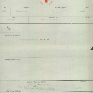 Soldier packet page