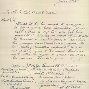 Soldier packet page