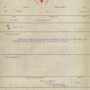 Soldier packet page