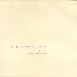 Soldier packet page