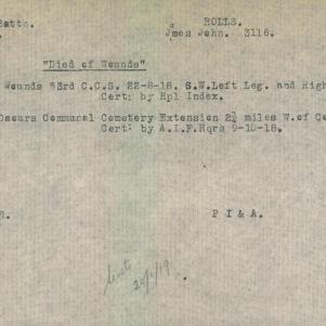 Soldier packet page
