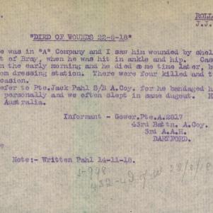 Soldier packet page