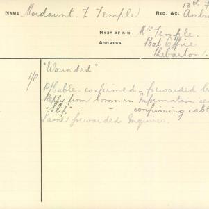 Soldier packet page
