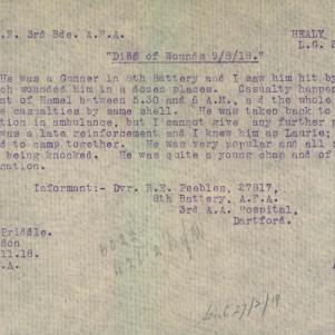 Soldier packet page