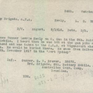 Soldier packet page