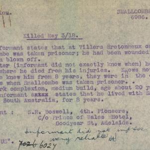 Soldier packet page