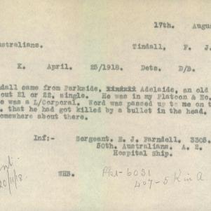 Soldier packet page