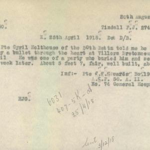 Soldier packet page