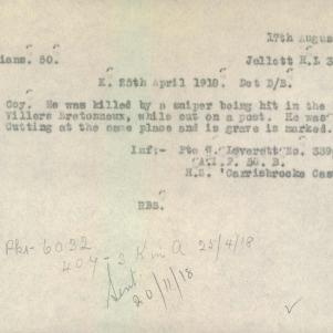Soldier packet page