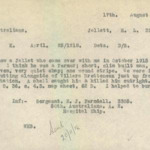Soldier packet page