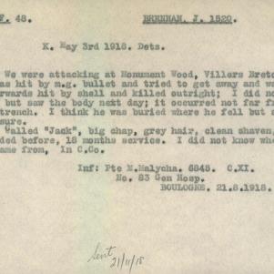 Soldier packet page