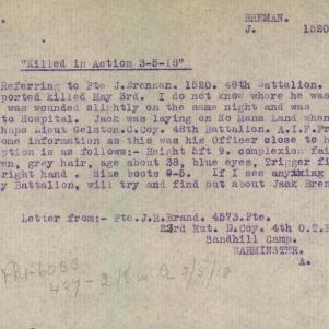 Soldier packet page