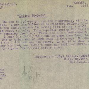 Soldier packet page