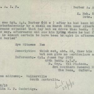 Soldier packet page