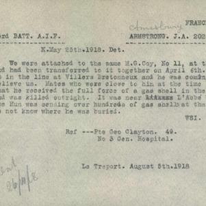 Soldier packet page