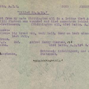 Soldier packet page