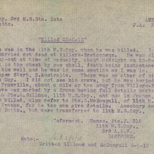 Soldier packet page
