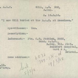 Soldier packet page