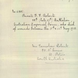 Soldier packet page