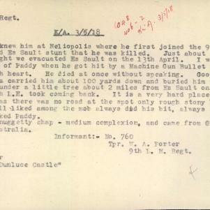 Soldier packet page