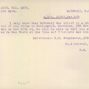Soldier packet page