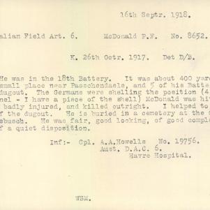 Soldier packet page
