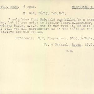 Soldier packet page