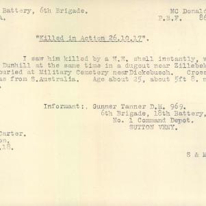 Soldier packet page