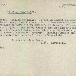 Soldier packet page