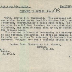 Soldier packet page