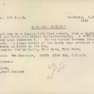 Soldier packet page