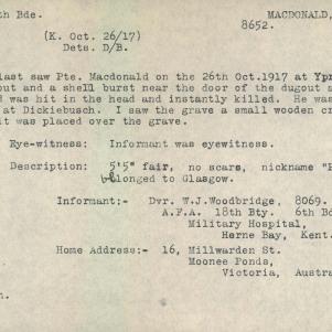 Soldier packet page