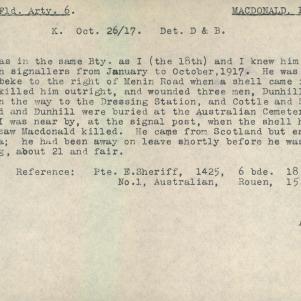 Soldier packet page